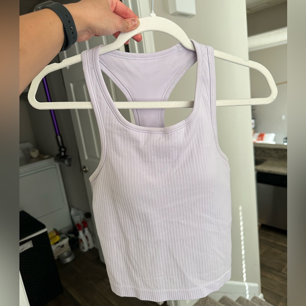 Lululemon Ebb to Street Cropped Racerback Tank Top